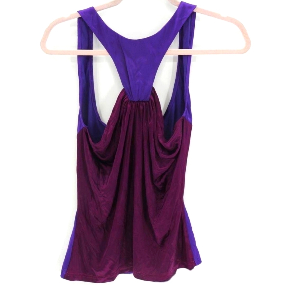 GIANNI VERSACE Silk & Viscose Vintage Y2K Racerback Sleeveless Tank Top - Picture 2 of 6